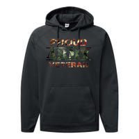 Proud Army Veteran Performance Fleece Hoodie