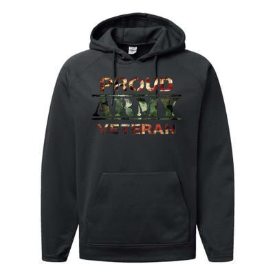 Proud Army Veteran Performance Fleece Hoodie