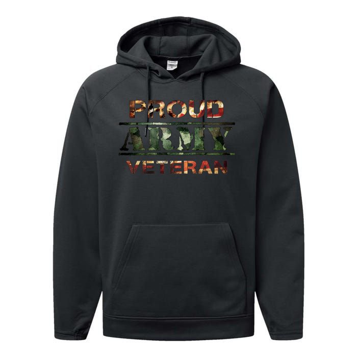 Proud Army Veteran Performance Fleece Hoodie