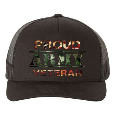 Proud Army Veteran Yupoong Adult 5-Panel Trucker Hat