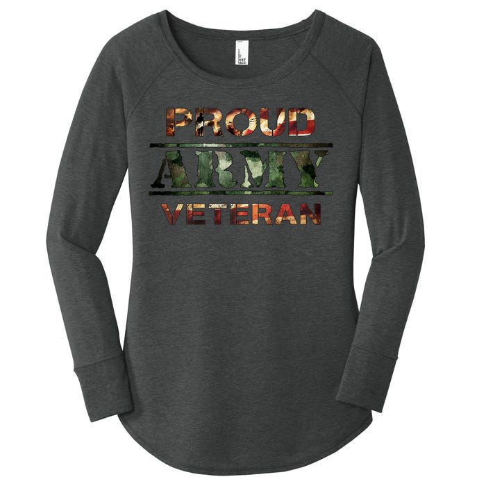 Proud Army Veteran Women's Perfect Tri Tunic Long Sleeve Shirt