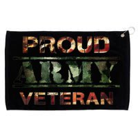 Proud Army Veteran Grommeted Golf Towel