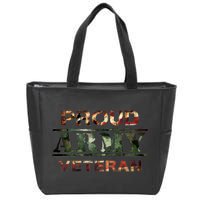 Proud Army Veteran Zip Tote Bag