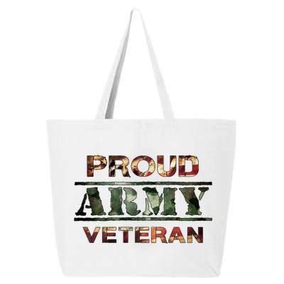 Proud Army Veteran 25L Jumbo Tote