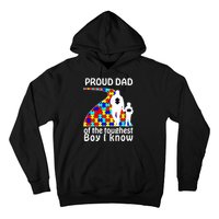 Proud Autism Dad Of The Toughest Boy I Know Hoodie