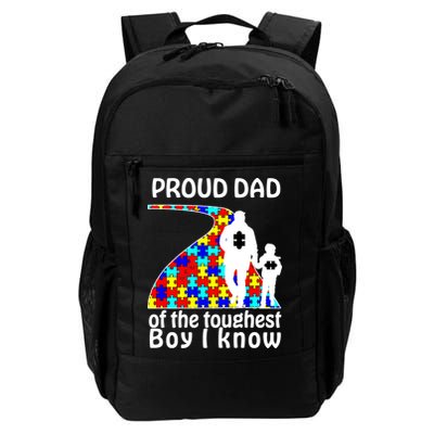 Proud Autism Dad Of The Toughest Boy I Know Backpack