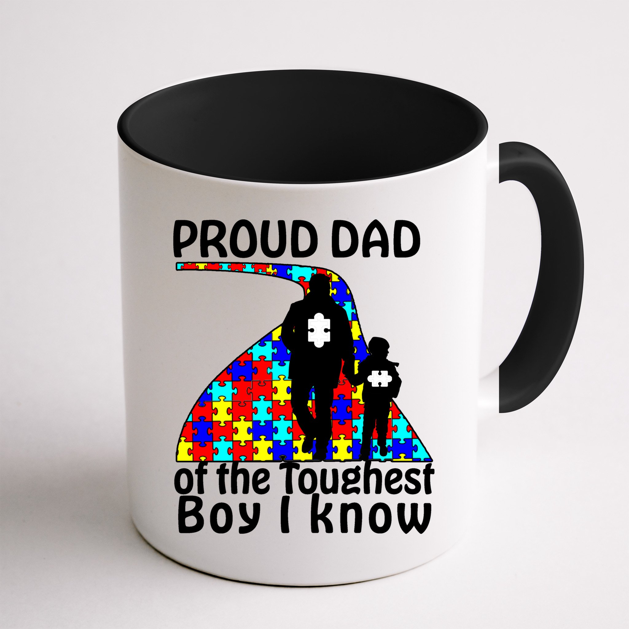 Proud Autism Dad Of The Toughest Boy I Know Mug