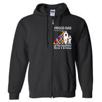 Proud Autism Dad Of The Toughest Boy I Know Full Zip Hoodie