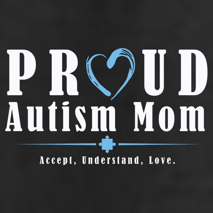 Proud Autism Mom Accept Understand Love 7 Panel Mesh Trucker Snapback Hat