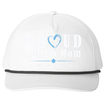 Proud Autism Mom Accept Understand Love Snapback Five-Panel Rope Hat