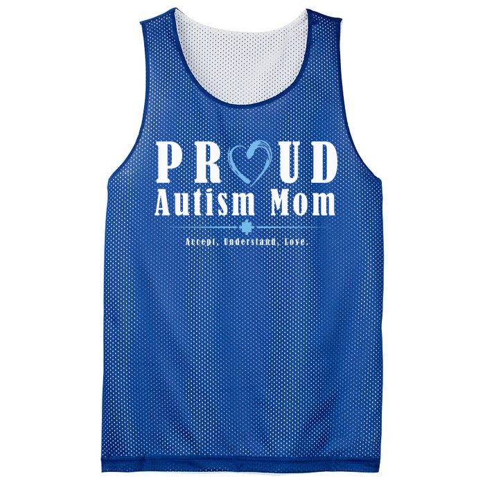 Proud Autism Mom Accept Understand Love Mesh Reversible Basketball Jersey Tank