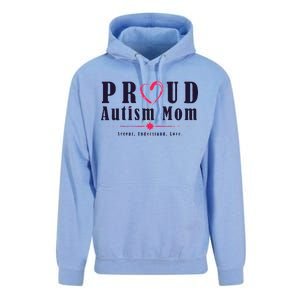 Proud Autism Mom Accept Understand Love Unisex Surf Hoodie