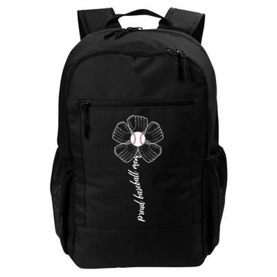 Proud Baseball Mom Flower Backpack