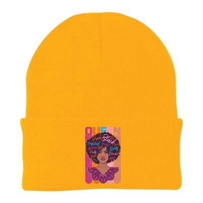 Proud Black African American Queen Knit Cap Winter Beanie