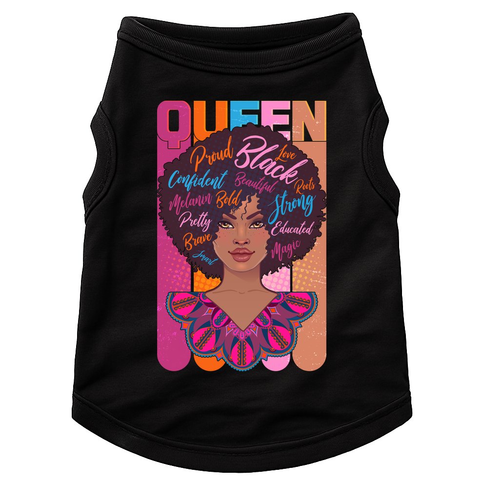 Proud Black African American Queen Doggie Tank