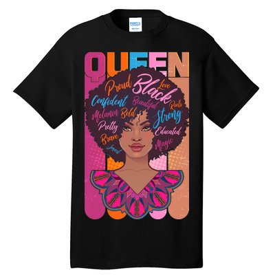 Proud Black African American Queen Tall T-Shirt