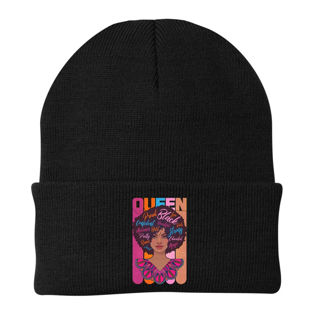 Proud Black African American Queen Beanie