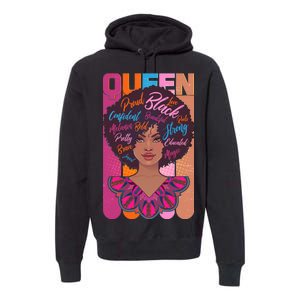 Proud Black African American Queen Premium Hoodie