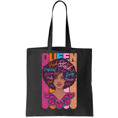 Proud Black African American Queen Tote Bag