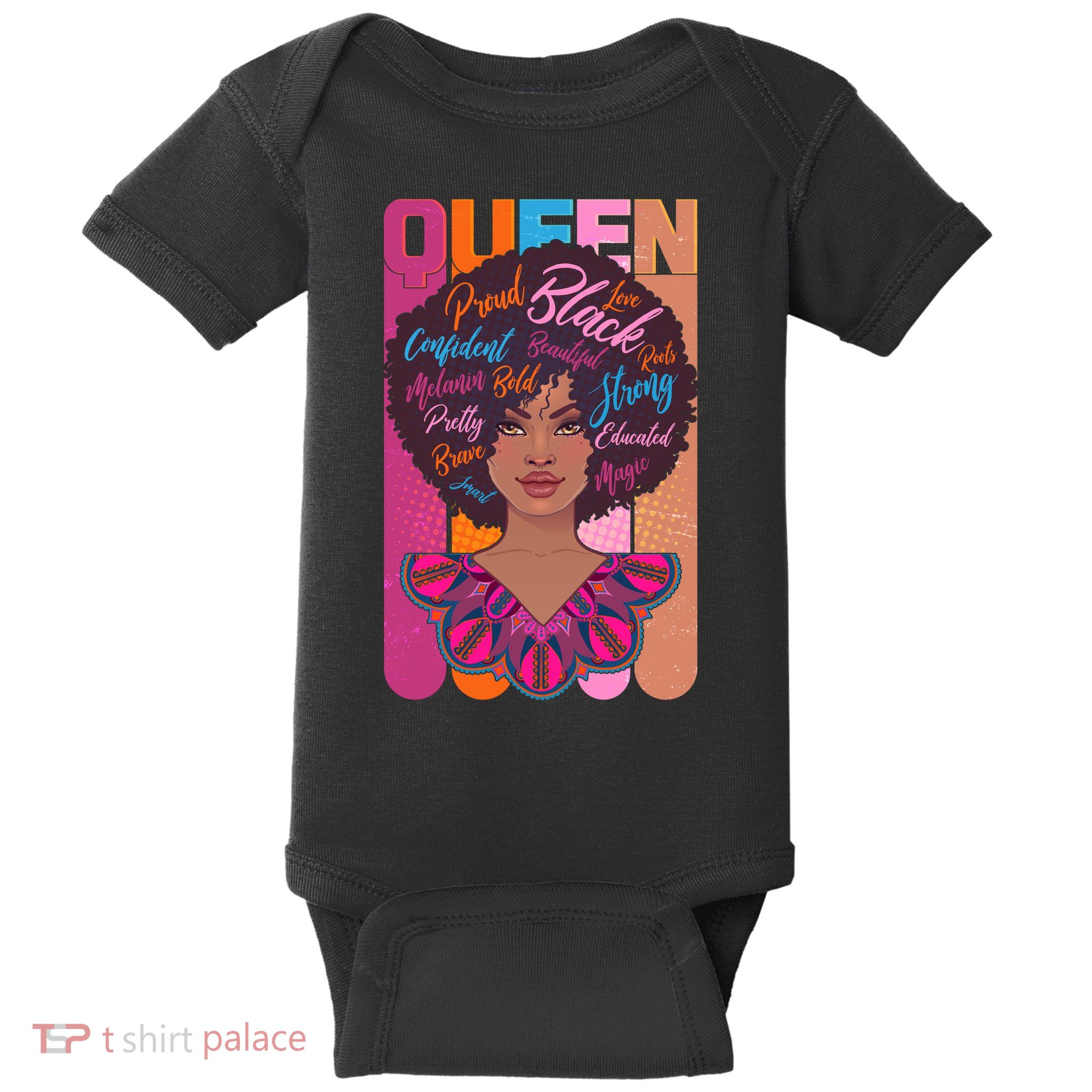 Proud Black African American Queen Baby Bodysuit