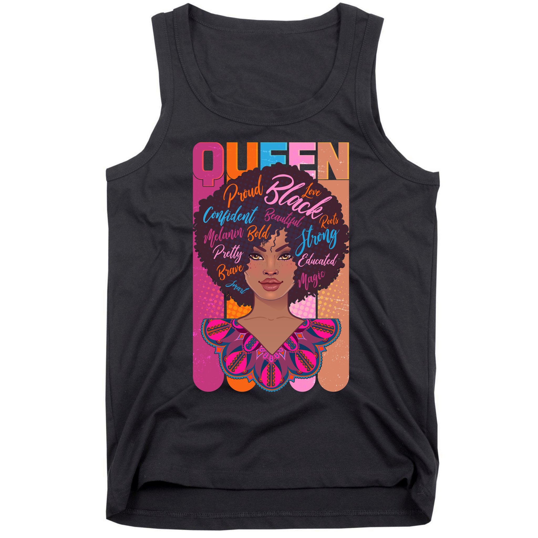 Proud Black African American Queen Tank Top