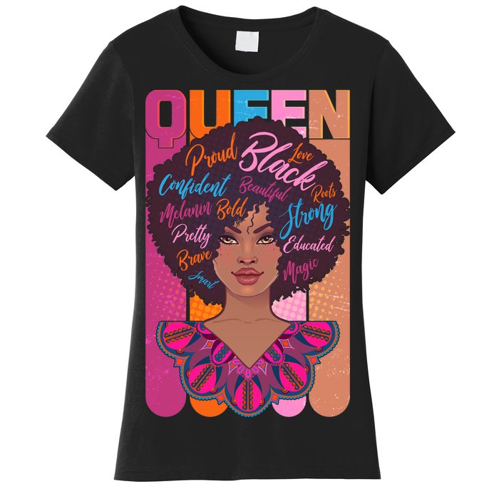 Proud Black African American Queen Women's T-Shirt