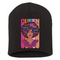 Proud Black African American Queen Short Acrylic Beanie