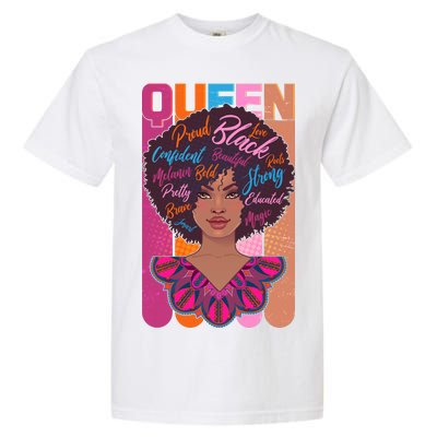 Proud Black African American Queen Garment-Dyed Heavyweight T-Shirt