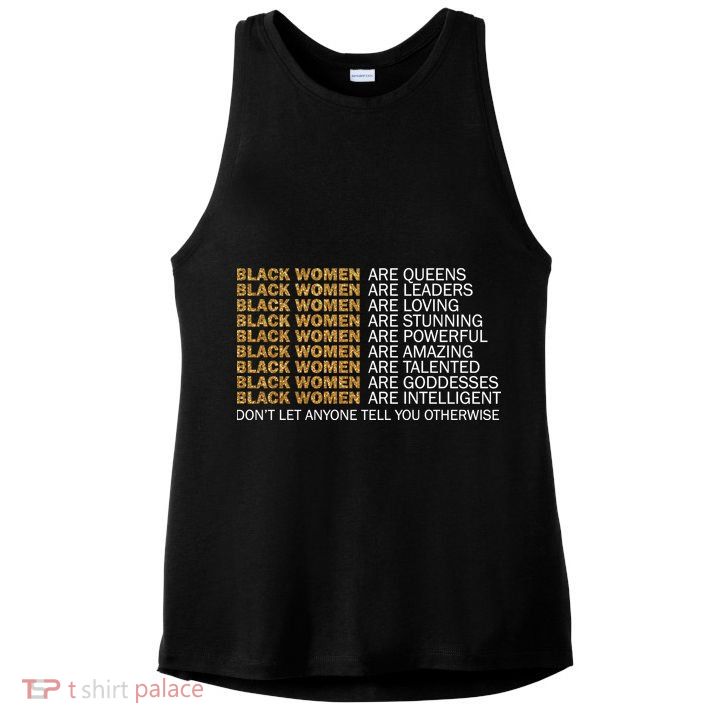 Proud Black Women Are Amazing Ladies PosiCharge Tri-Blend Wicking Tank