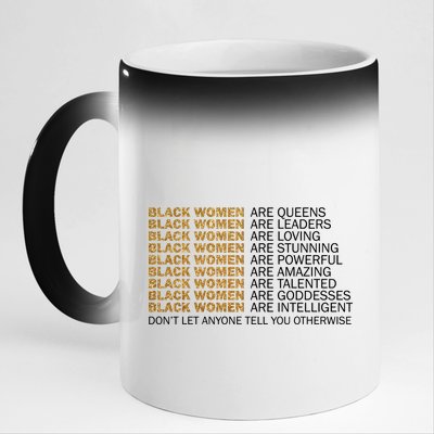 Proud Black Women Are Amazing 11oz Black Color Changing Mug