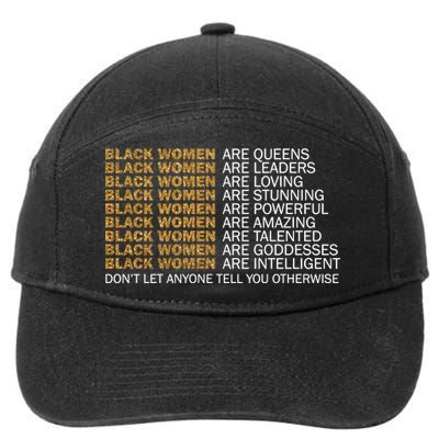 Proud Black Women Are Amazing 7-Panel Snapback Hat