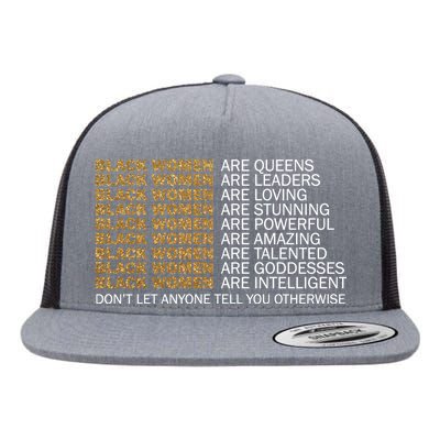 Proud Black Women Are Amazing Flat Bill Trucker Hat