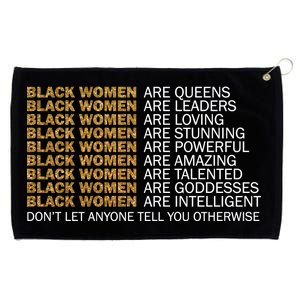 Proud Black Women Are Amazing Grommeted Golf Towel