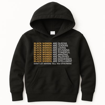 Proud Black Women Are Amazing Kids Hoodie