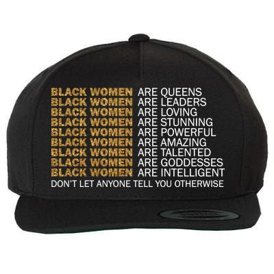 Proud Black Women Are Amazing Wool Snapback Cap