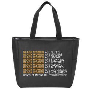 Proud Black Women Are Amazing Zip Tote Bag