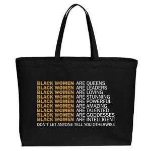 Proud Black Women Are Amazing Cotton Canvas Jumbo Tote