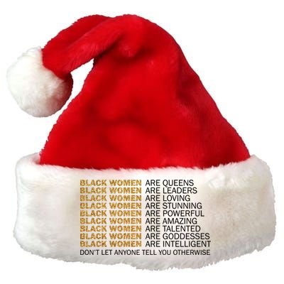 Proud Black Women Are Amazing Premium Christmas Santa Hat