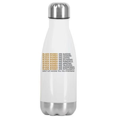 Proud Black Women Are Amazing Stainless Steel Insulated Water Bottle