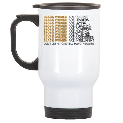 Proud Black Women Are Amazing Stainless Steel Travel Mug