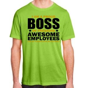 Proud Boss Of Freaking Awesome Employees Adult ChromaSoft Performance T-Shirt