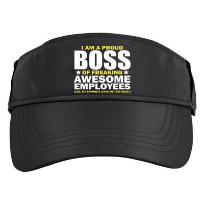 Proud Boss Of Freaking Awesome Employees Adult Drive Performance Visor