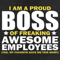 Proud Boss Of Freaking Awesome Employees Adult Drive Performance Visor