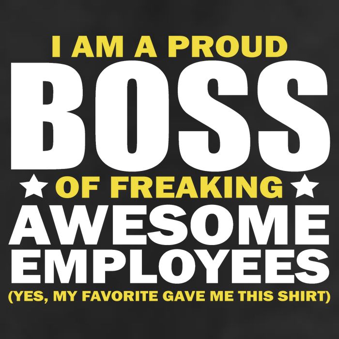 Proud Boss Of Freaking Awesome Employees Adult Drive Performance Visor