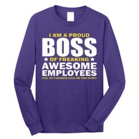 Proud Boss Of Freaking Awesome Employees Long Sleeve Shirt