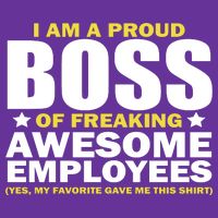 Proud Boss Of Freaking Awesome Employees Long Sleeve Shirt