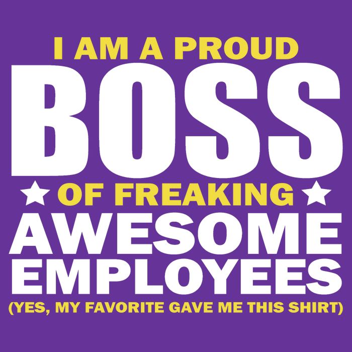 Proud Boss Of Freaking Awesome Employees Long Sleeve Shirt