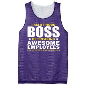 Proud Boss Of Freaking Awesome Employees Mesh Reversible Basketball Jersey Tank