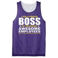 Proud Boss Of Freaking Awesome Employees Mesh Reversible Basketball Jersey Tank