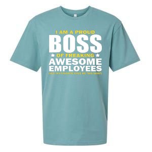 Proud Boss Of Freaking Awesome Employees Sueded Cloud Jersey T-Shirt